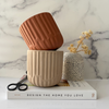 Clay Concrete Candle